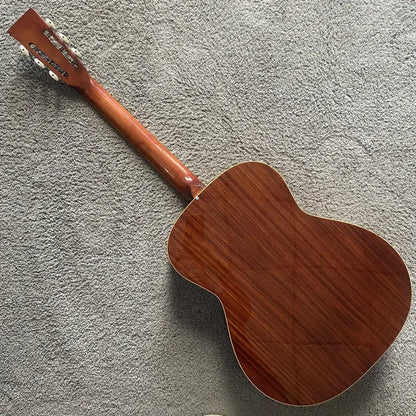 Rally Round Neck, Steel Strings Natural KOA Body 19 Frets Resonator Guitar