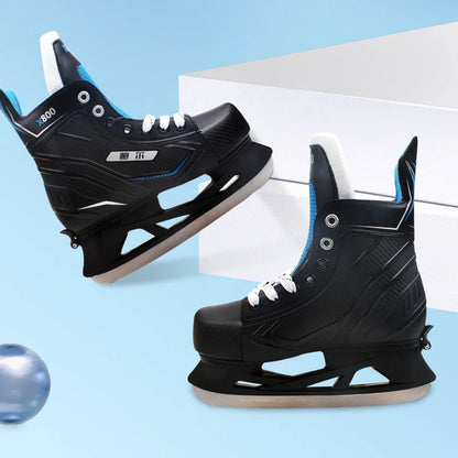 Adjustable Ice Hockey Skates for Adults – Insulated Winter Ice Skates with Stainless Steel Blades for Beginners