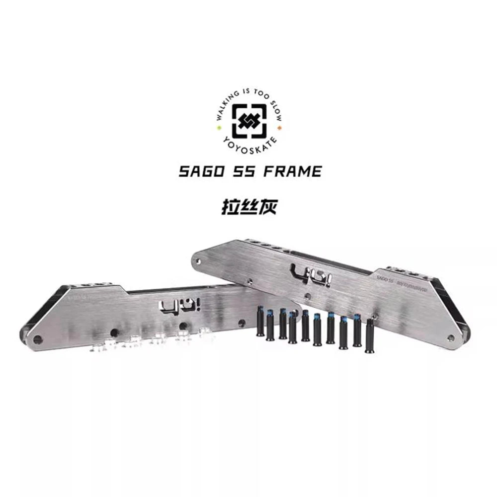 YOYO SAGO 5S Inline Skate Frame, 5-Wheel 80mm Speed Slalom Frame for Freestyle Skating