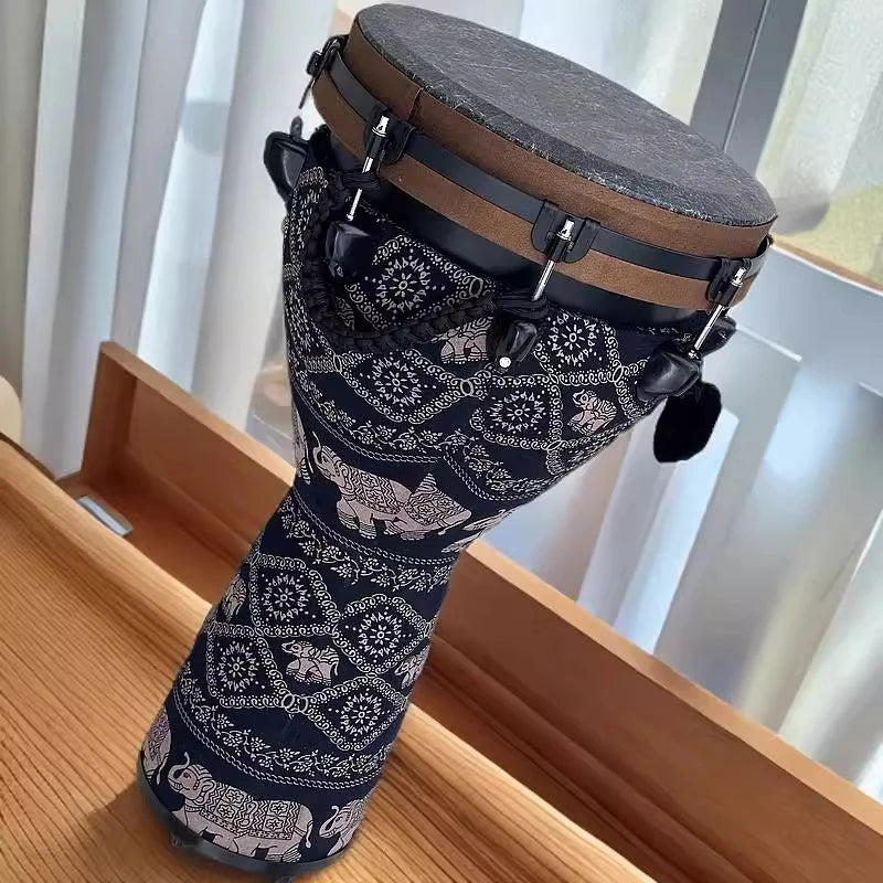 Adult Djembe African Drum 12.5 Inch Adjustable Tuning Children's Percussion Drums Beginners Professional Musical Instruments