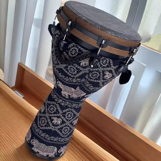 Adult Djembe African Drum 12.5 Inch Adjustable Tuning Children's Percussion Drums Beginners Professional Musical Instruments