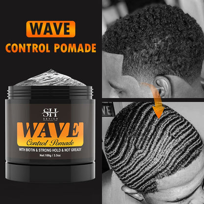 Deep Wave Control Pomade Shampoo Kit