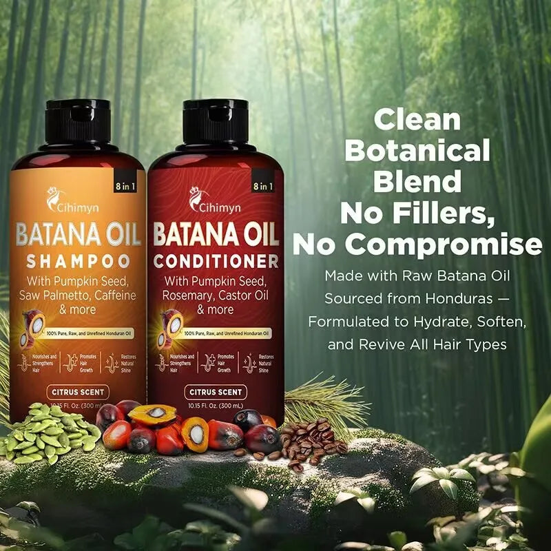 Batana  Thick Foam Shampoo and Conditioner - Fresh Fragrance