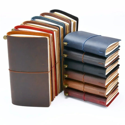 100% Genuine Cowhide Leather Vintage Handmade Notebook