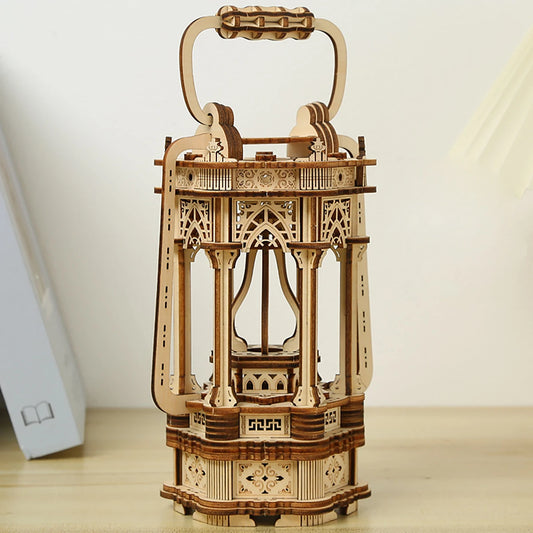 Tang Lantern 3D Car Wooden Puzzle Scale Model,DIY Model Kit, Handcraft Gift,Home Decoration,Mechanical Model Kit, Building Toy
