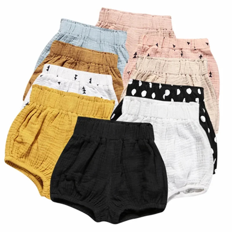 Comfortable Cotton Linen Toddler Shorts 3M-6Y