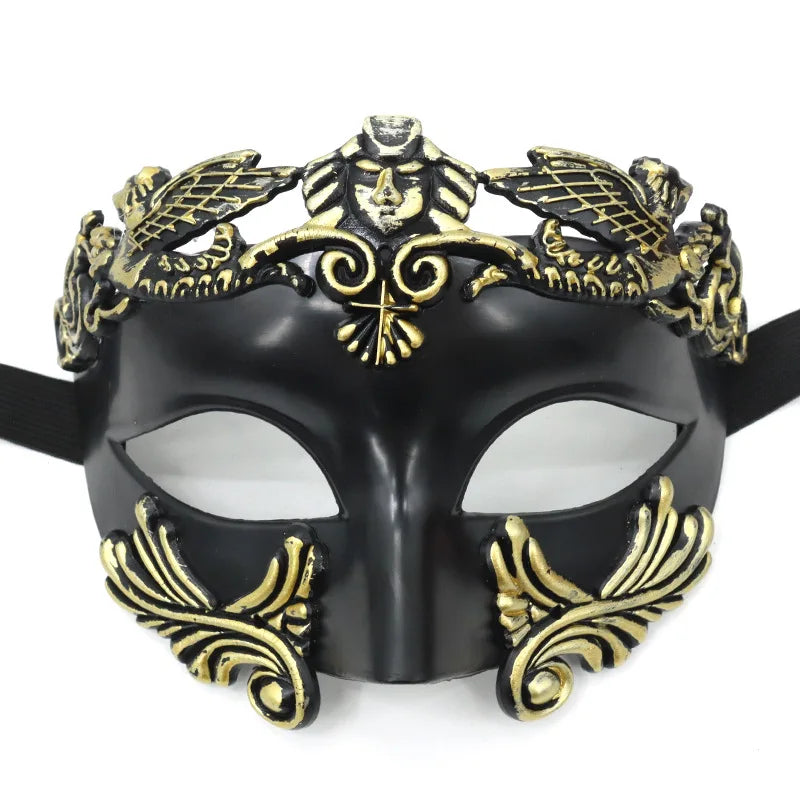 Cross-border Halloween Venice Ancient Greece and Rome Mask Egyptian Men's Masquerade Samurai Mask