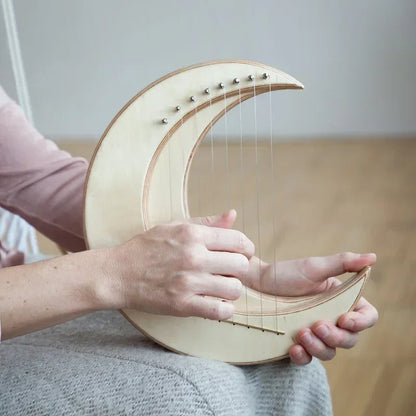 15 Strings Lyre Harp Creative Moon Finger Harp - C Key