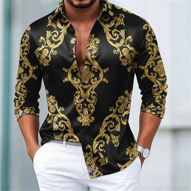 Men's Shirts Luxury Slim Fit Comfortable Fabric Tops XS-6XL