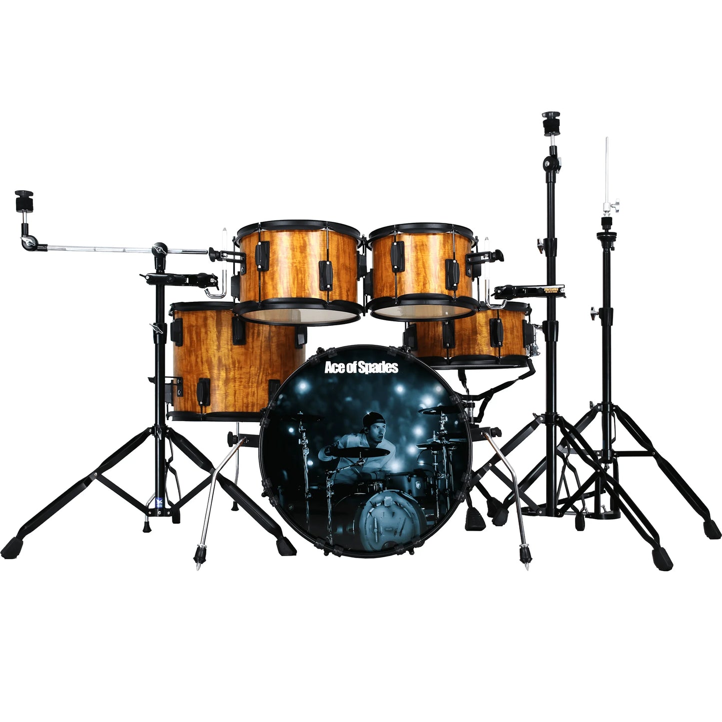 Beatello Mute Drum Set With Quick Switch Norma & Mute Modes Five Color Silent Wood Drum Shell