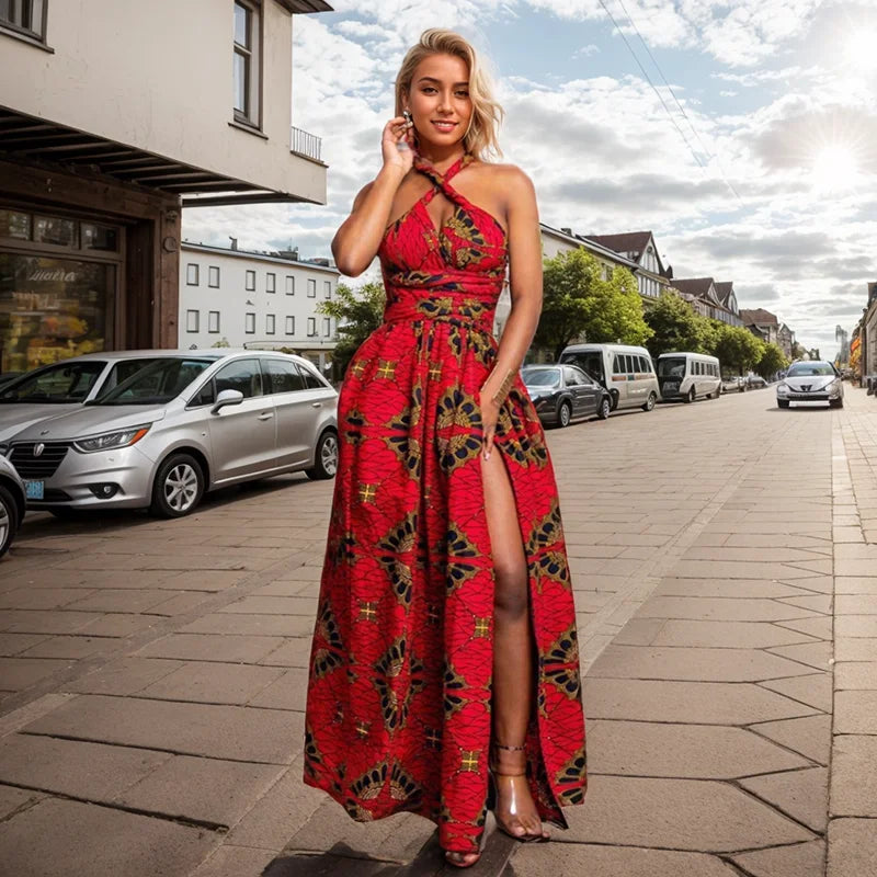 Women's Vintage Casual African Dress