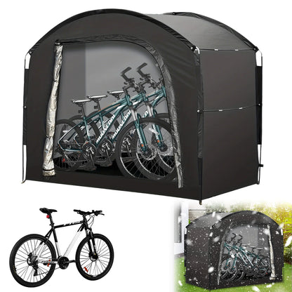 Portable Outdoor Bike Storage Shed Tent for 1-4 Bikes