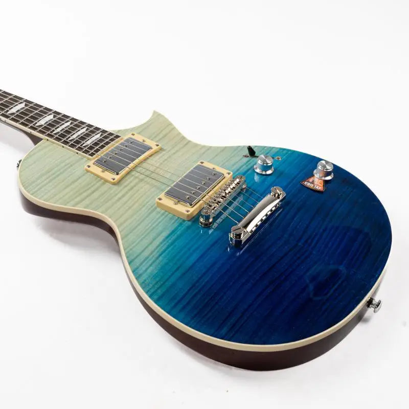 Eart Guitars EGLP-620 Flame Maple Top Locking Tuners Coil Split Pickups Electric Guitar