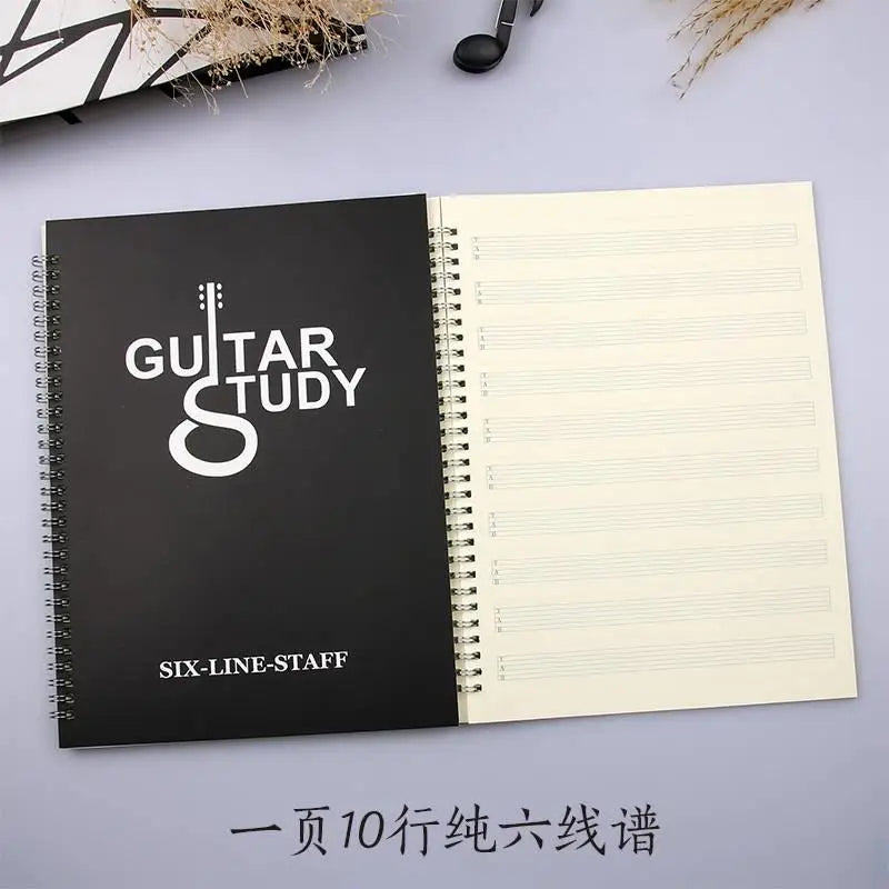 Blank Six-Line Music Notebook
