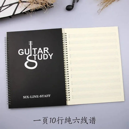 Blank Six-Line Music Notebook