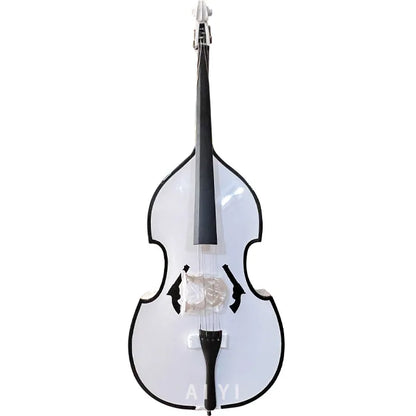4/4 3/4 Upright Double Bass - White