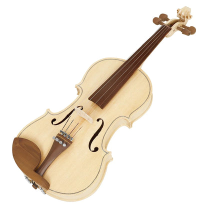 Professional Violin 4/4 Beginner Violin Maple Tiger Stripe Violins Set with Case Bow Violin Shoulder Rest Tuner Mute Rosin Parts