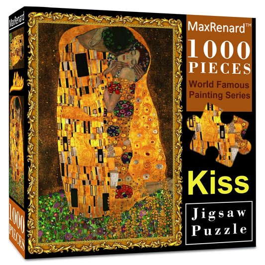 MaxRend Fine Artwork Klimt The Kiss Jigsaw Puzzle - 1000 Pieces