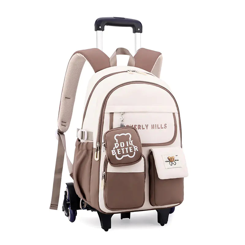 Nature Fish Student Roller Backpack