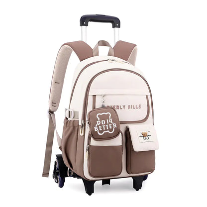 Nature Fish Student Roller Backpack