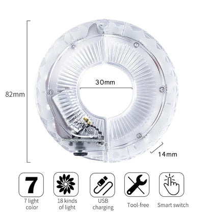 LED Bicycle Wheel Light with Multifarious Lighting Modes for Night Riding Safety