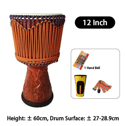 Professional Handmade Sheepskin Wooden African Djembe Drum