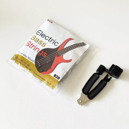 B20 Nickel Alloy Wound Electric Bass Strings Set - (40-95/40-125)