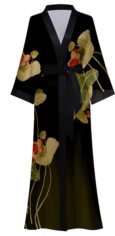 Women's Long Bathrobe Kimono
