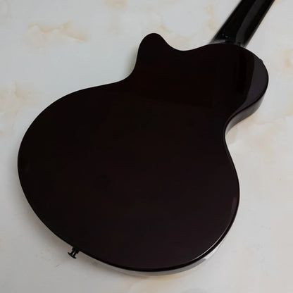 Semi-Hollow Body 7 String Electric Guitar – Flame Maple Veneer, F Holes, Maple Neck, 22 Frets, Vintage Sunburst Finish