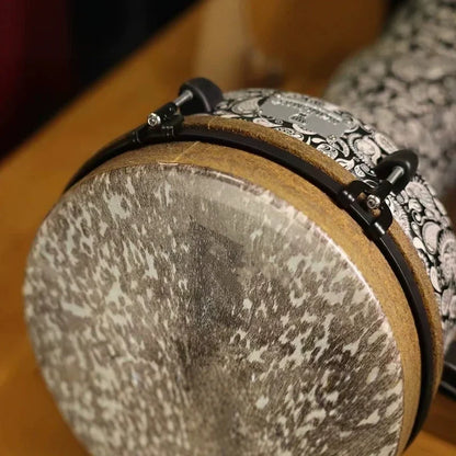 12" Djembe African Drum - Colorful Art Patterns