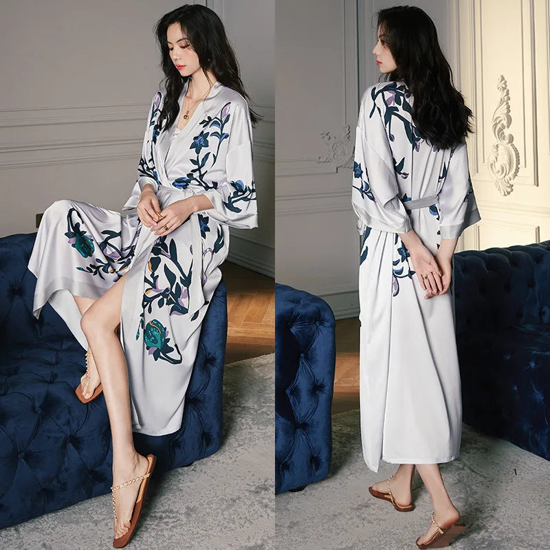Women's Long Bathrobe Kimono