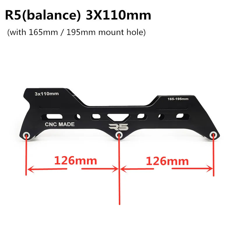 Premium Adult 3 Wheel Inline Skates – R5 110mm Speed Roller Blades for Street, Road & Outdoor Skating