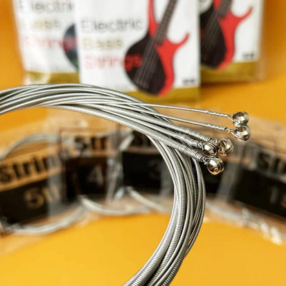 B20 Nickel Alloy Wound Electric Bass Strings Set - (40-95/40-125)