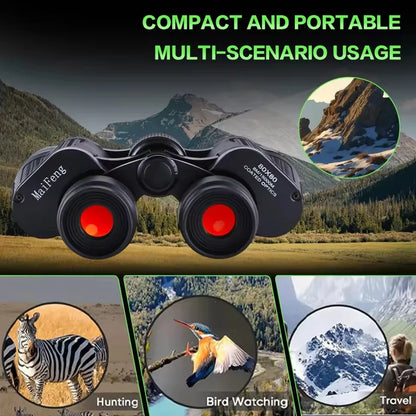 Professional HD Telescope Low light night vision Binoculars 80X80 Long Range 15000m  for Camping/Hiking