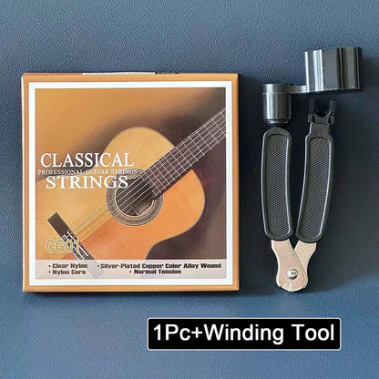 Classical Guitar Strings - Nylon Core Basses - Silver-Plated Copper Alloy Wound - Normal Tension / 6-string set  (028-043)