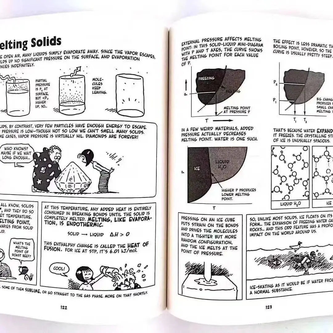 Early Education | The Cartoon Guide to Statistics/Chemistry Funny Science Comics - 8 Books