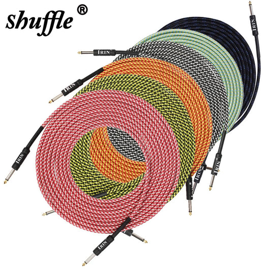 SHUFFLE Shielded Noise Reduction Braided  3/6/10M Guitar Cable Wire - Bass