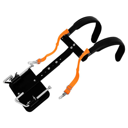 22" Black Marching Drum | Metal+Solid Wood Marching Drum Set with Stand Shoulder Strap