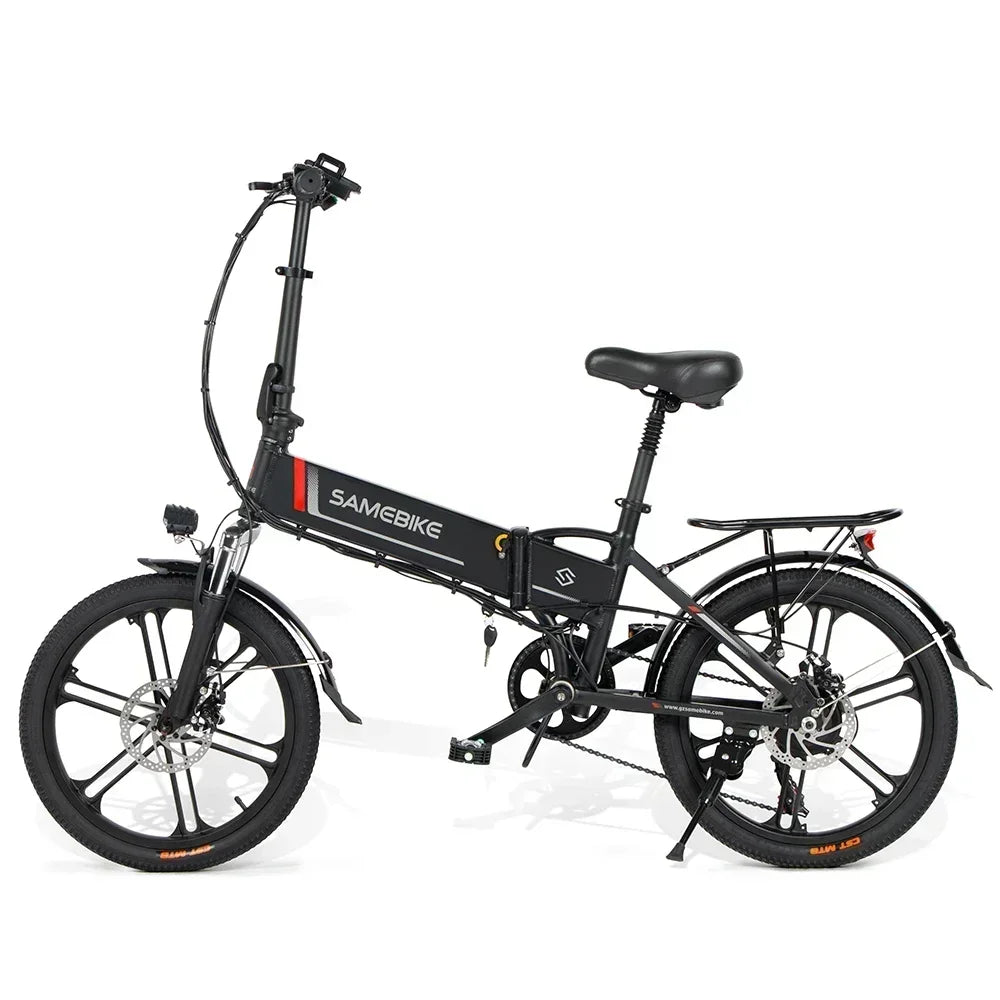 Samebike 20", 350W Brushless Motor,  Aluminum Alloy Folding Frame E Bike- 48V10.4AH Battery