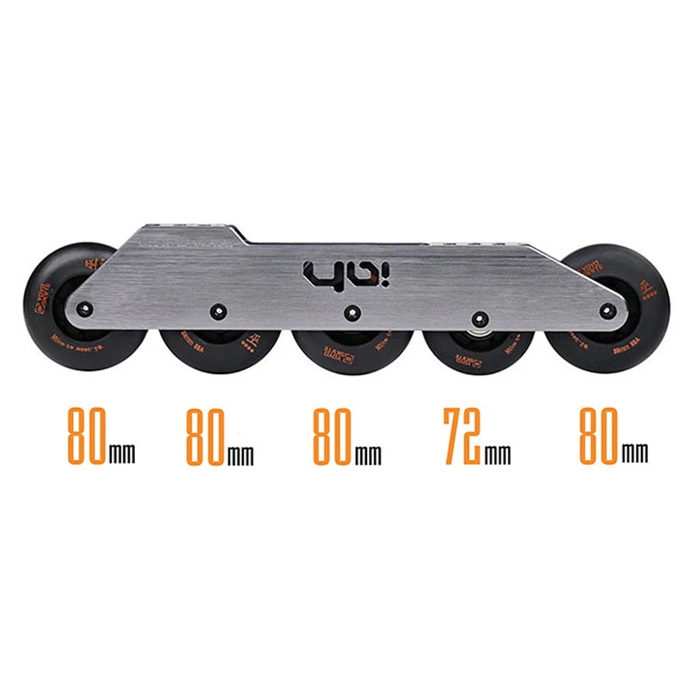 YOYO SAGO 5S Inline Skate Frame, 5-Wheel 80mm Speed Slalom Frame for Freestyle Skating