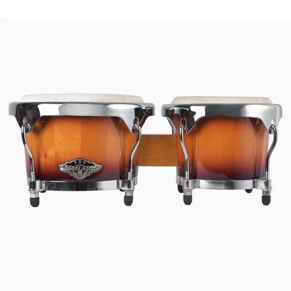 7" & 9" Professional Wooden Water Buffalo Leather African Bongo Drums - Rhythm Percussion Instrument