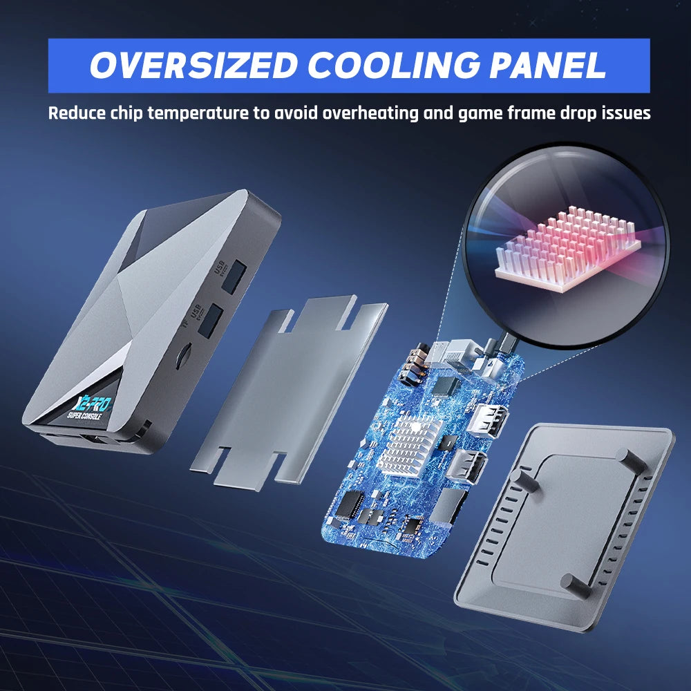 X2 Pro Game Box | Retro Video Game Console - 60000 Video Games for ARCADE/MAME/DC/SS with Gamepad