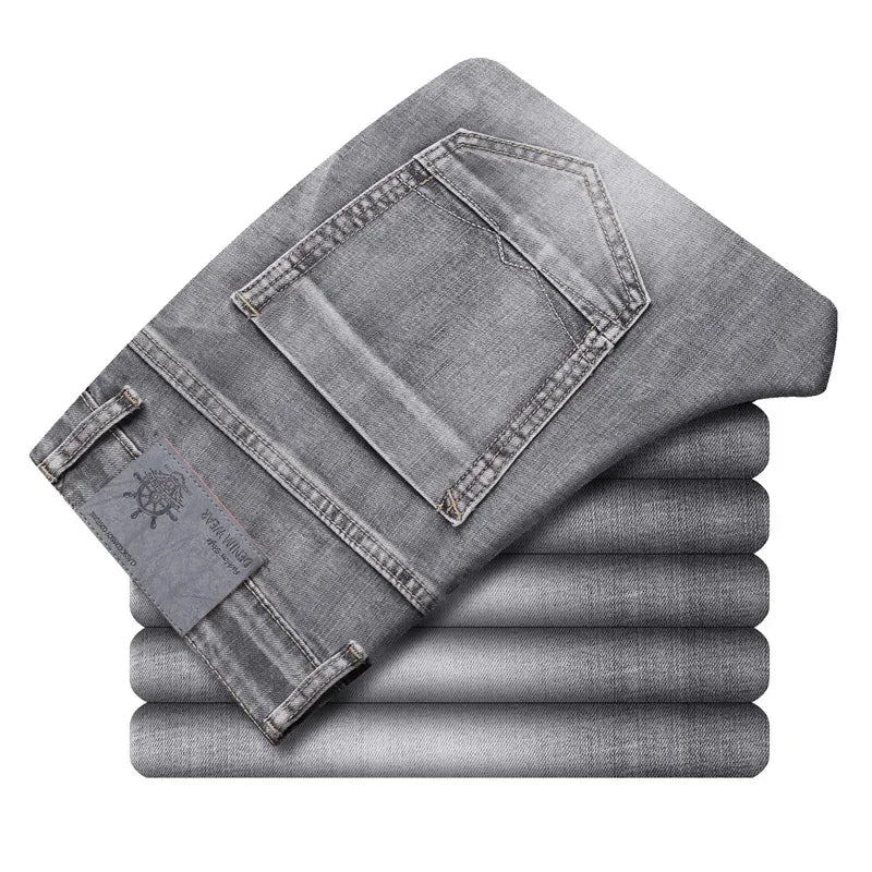 Men's Cotton Stretch Casual Denim Jeans