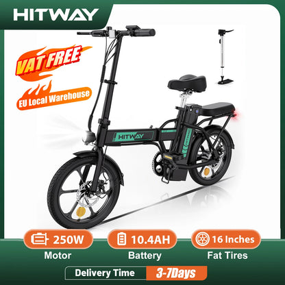 Electric Foldable City E-Bike | 36V/10.4Ah Lithium battery /electric mileage can reach 35-70k