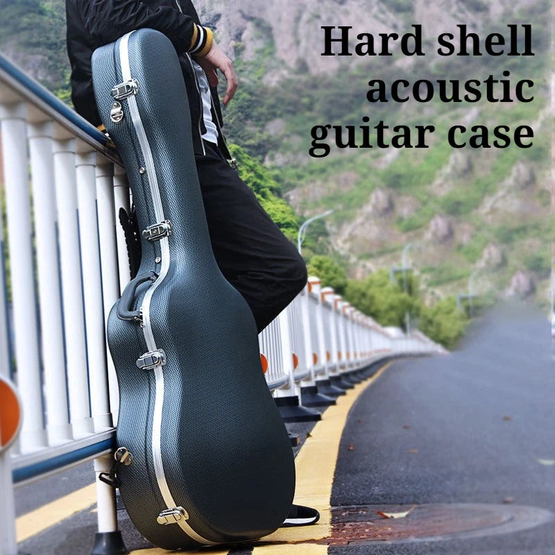 Large Size Thickened Guitar Storage Case Pressure-resistant Sponge Portable Shoulders Guitar Box Musical Instrument Accessory