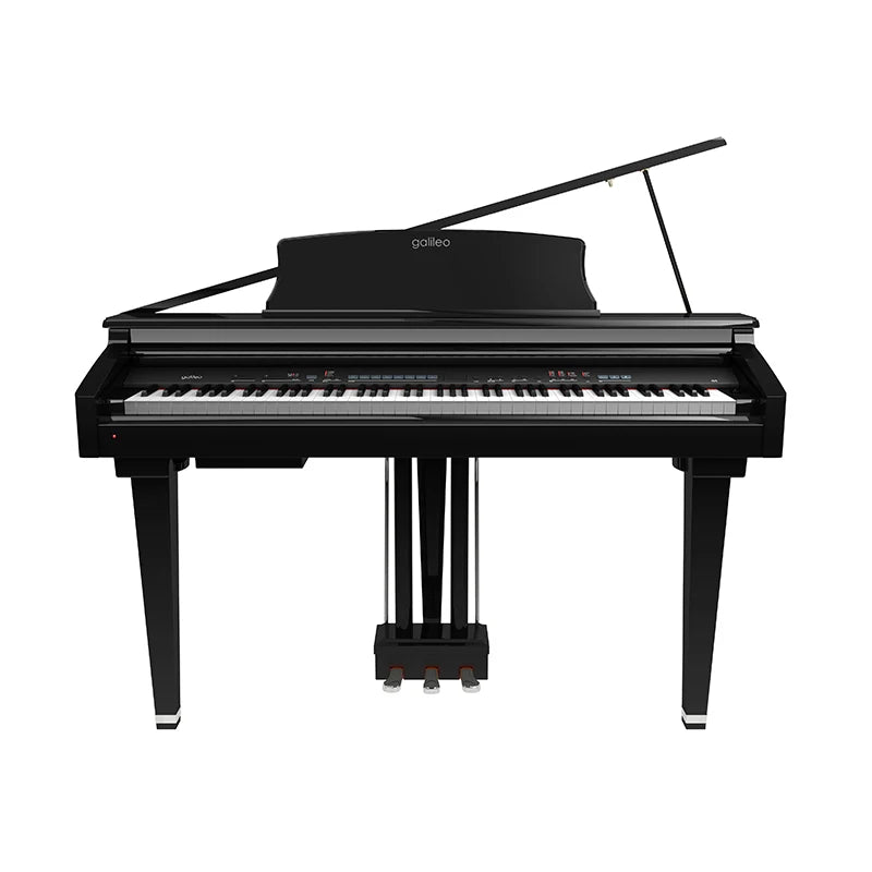 88 Hammer Action Mini-Grand Digital Piano with Bench - G3 Black Hi-gloss