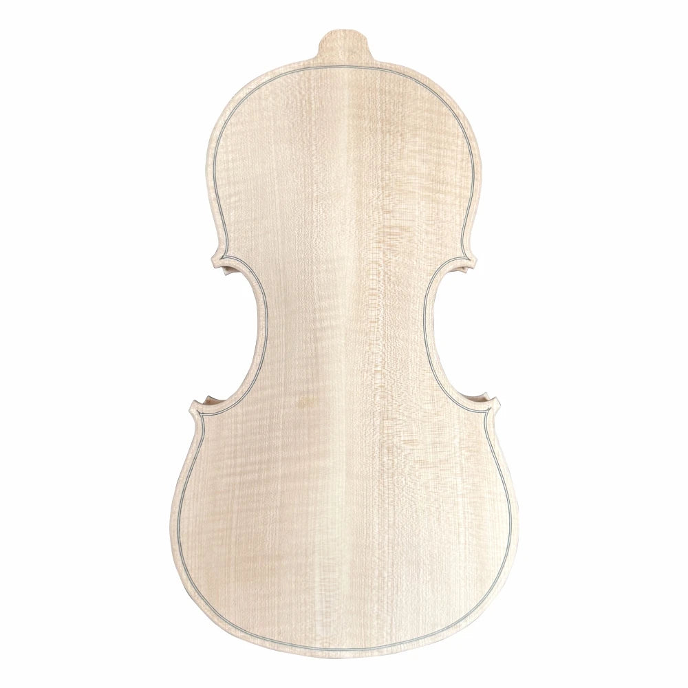 4/4Unfinished White Violin ，Natural Dried Maple Back, Spruce Top,solid wood DIY white violino Ebony  accessories，Factory