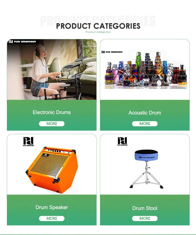 PD Professional Acoustic Drums Set