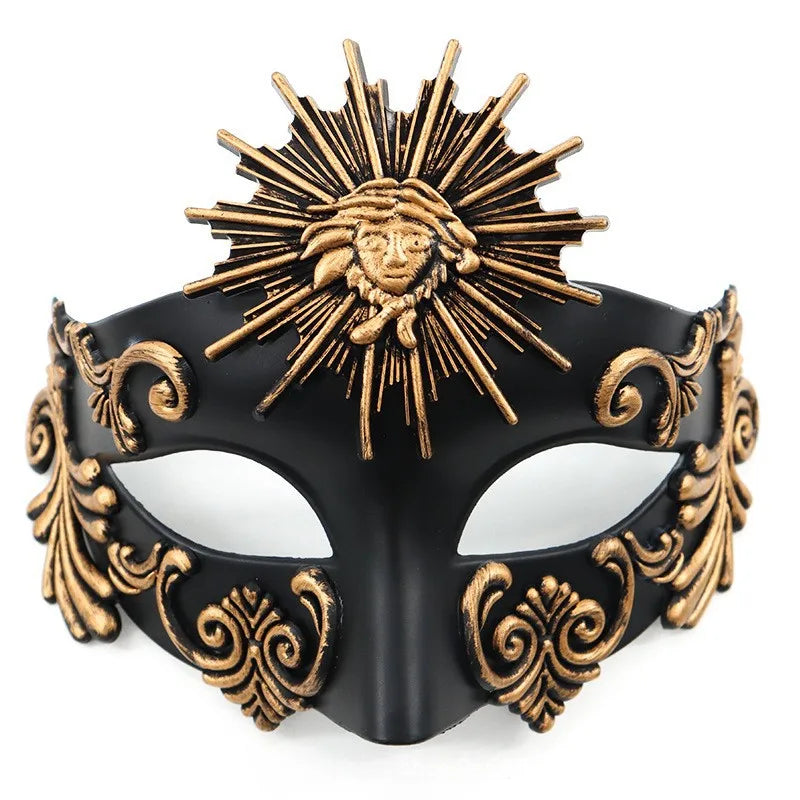 Cross-border Halloween Venice Ancient Greece and Rome Mask Egyptian Men's Masquerade Samurai Mask