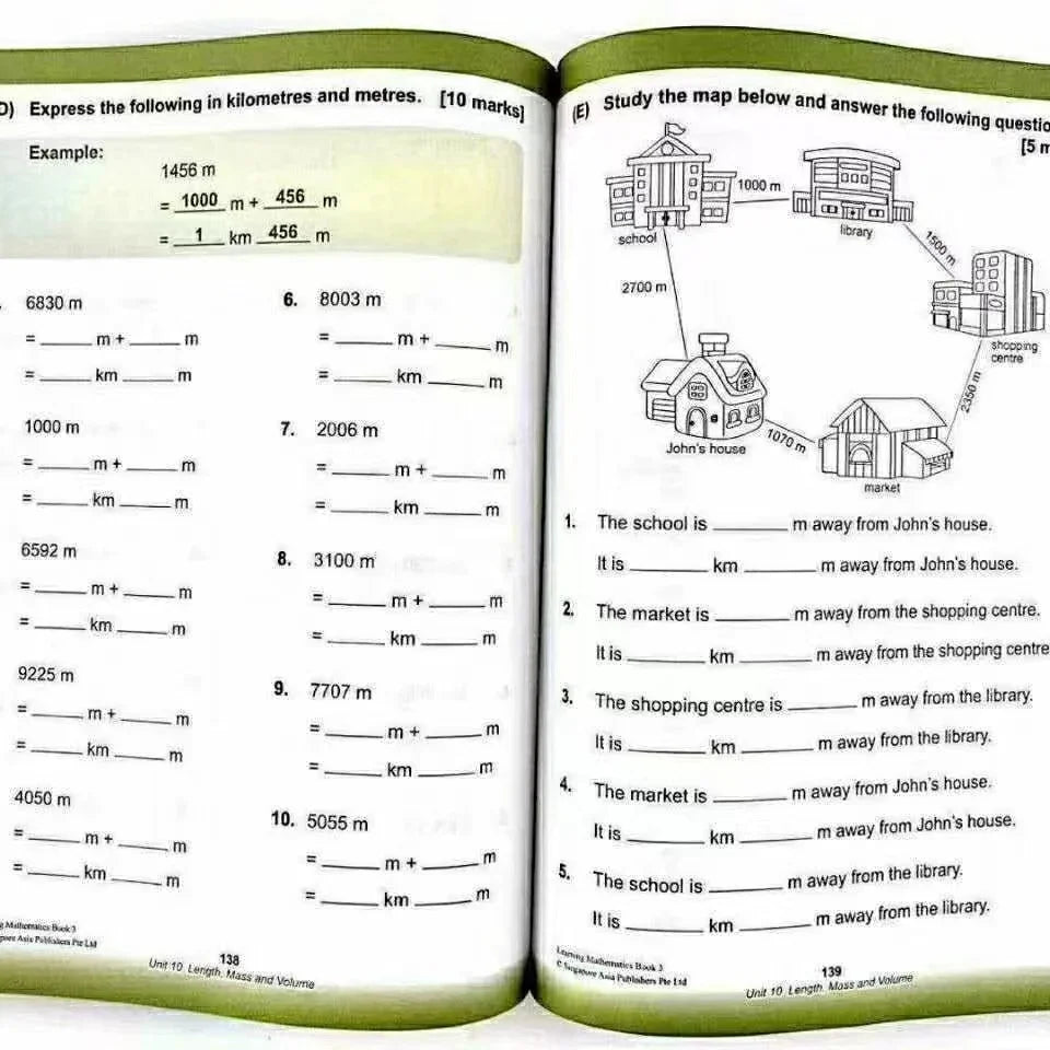 Mathematics Textbook | Learning Mathematics Grade 1-6 Children - 6 Books/Set SAP